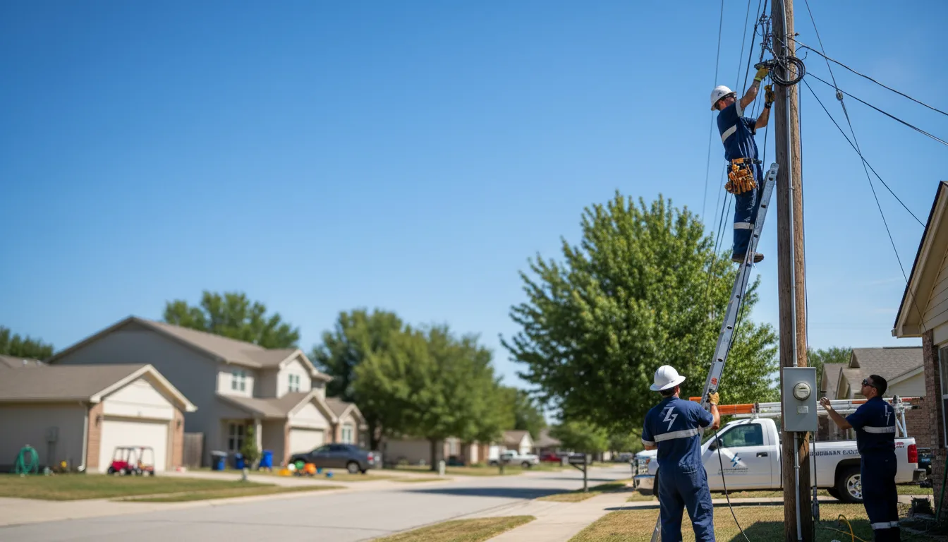 Residential electrician providing installation services in Harvey, ND